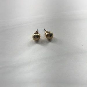 gold ball earrings